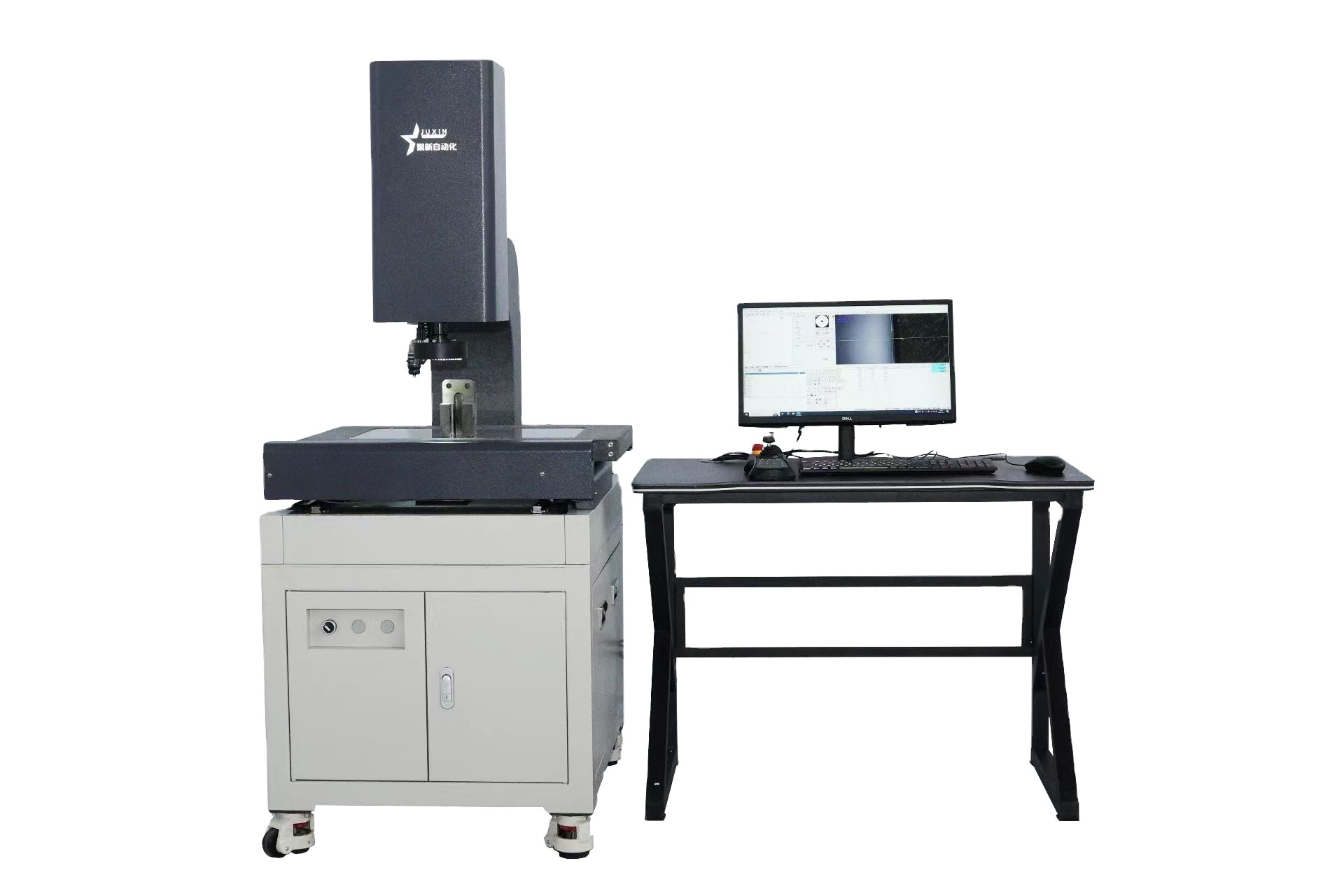 Nanoscale three-dimensional automatic size measuring instrument for detecting the coordinates of the center of a circle