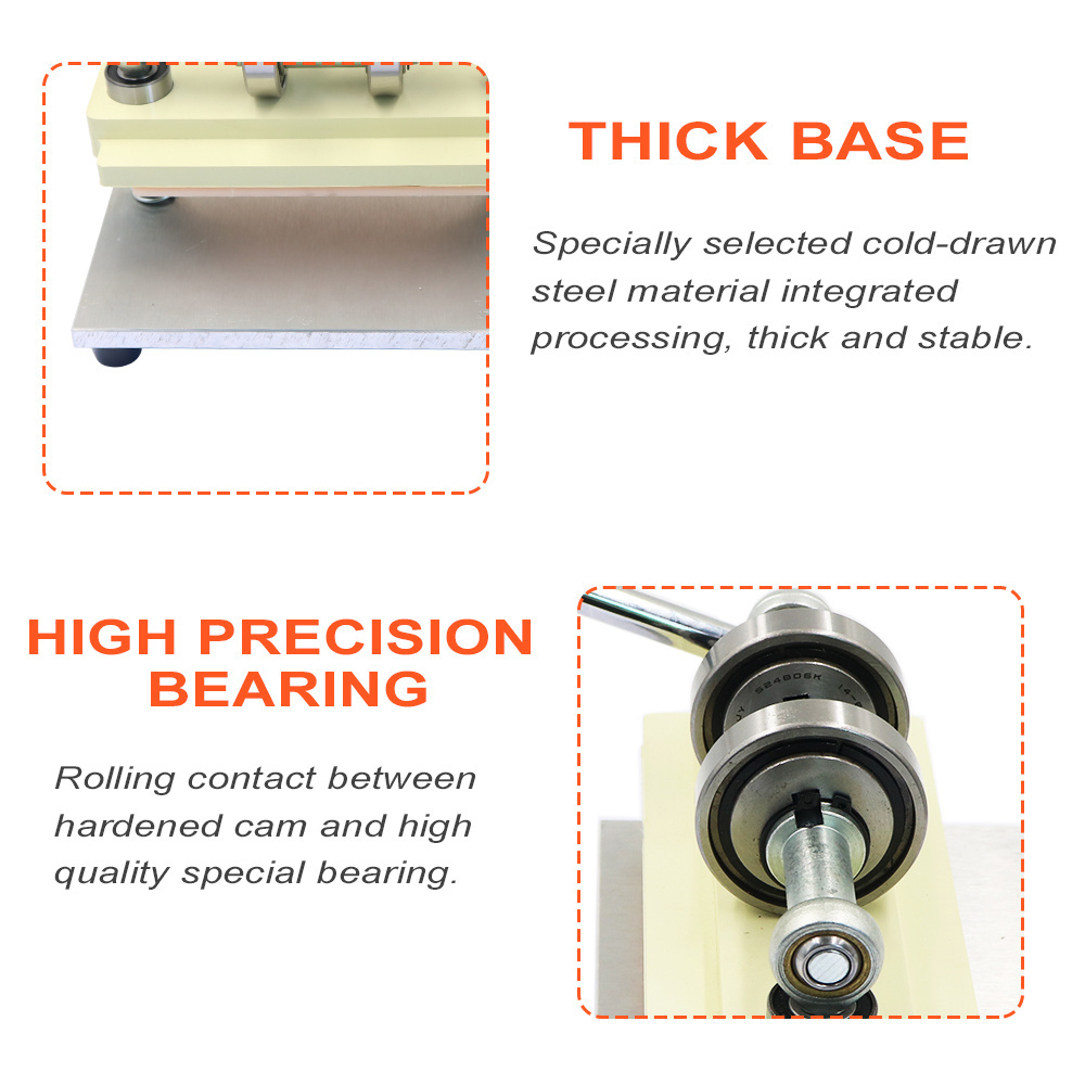 Leather Press Manual Die Cutting Machine Hand Press Cutter Tool Feeding Width15cm for Leather Work DIY Stamping Cutter Pattern