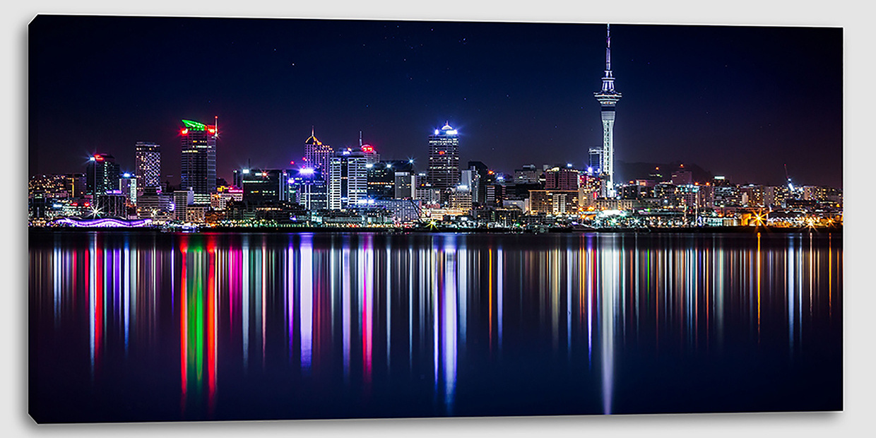 Led Lights Print York City Secery Wood Frame Wall New for Wall Decoration Night Scene Modern Art Canvas BES Ready CE & Rohs