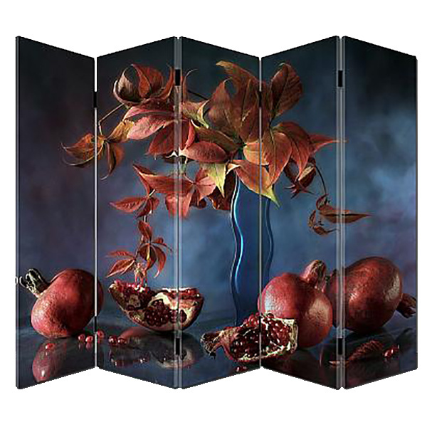 Movable Sound Proof Partition Wall Screens & Room Dividers Wood Printed Frame Structure Multi-functional Art