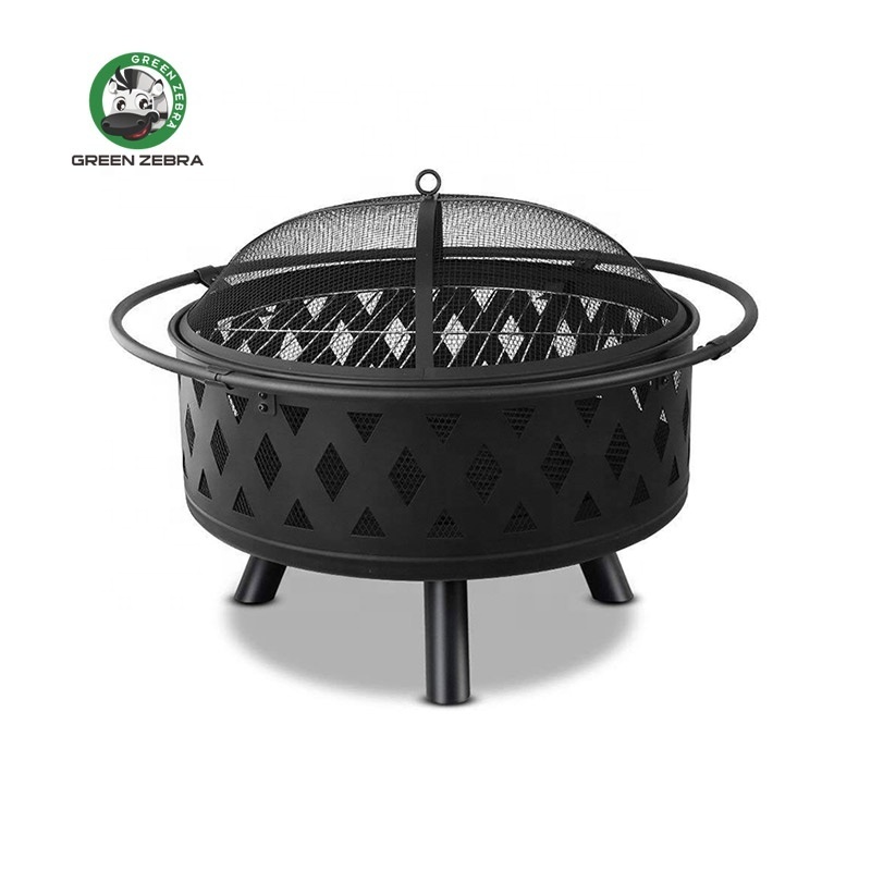 30 Inch Garden Camping Outdoor Portable Fireplace Metal Round Fire Pit