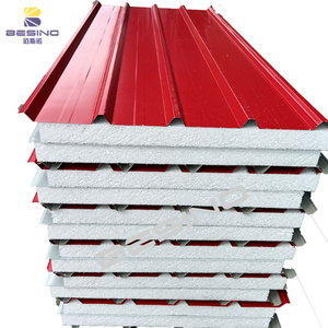 EPS Sandwich Panel Production Line White Panel Wall&Housetop 75mm Construction Material Foam Core Sandwich Panel