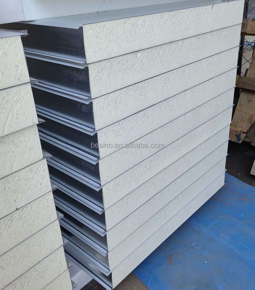 Fireproof Pu Sandwich Panel Insulation Manufacturer China Factory Price Puf Foam Wall Easy Install Insulate Pu Sandwich Panels