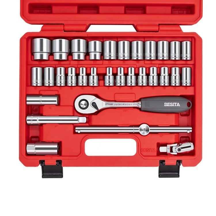 32 pcs Wrench Hand Tool Set Mechanical Auto Repair Socket Wrench Tools