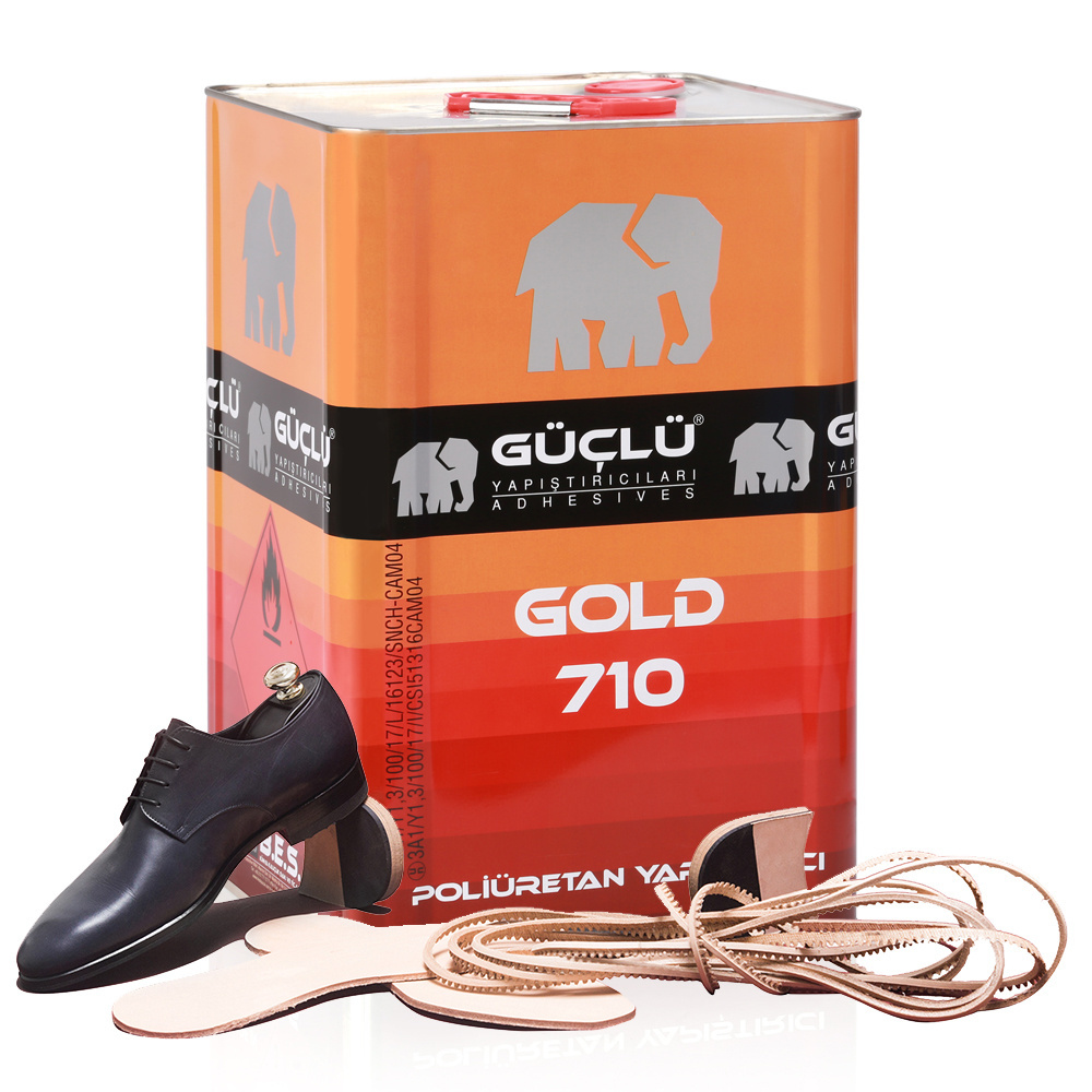 Best Quality Polyurethane Solvent Based PU Sole Adhesive for Shoe Making glue OEM item Gold 710