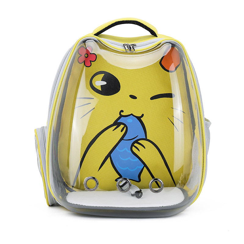 New Fashion Design Large Space Capsule Pet Cat Bags Transparent Portable Dog Cat Backpack For Outside Traveling Wholesale