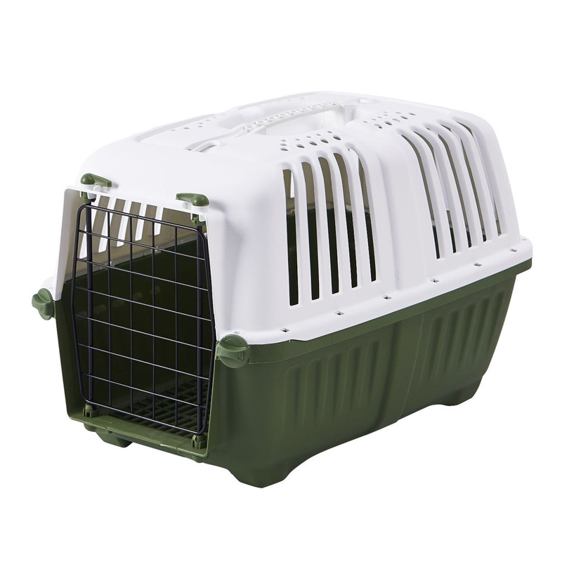 2023 New Style Portable Transport Boxes Shipping Plastic material dog Cages Pet folding Solid crate Wholesale traveling pet cage