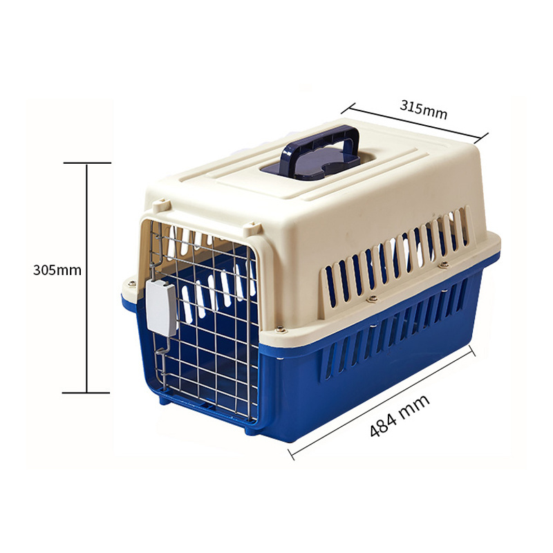 Outdoor Airline Approved Pet Travel Carrying Plane IATA Carrier Large Cat Cages Plastic Dog Kennel Ideal For Extra-Small Dogs