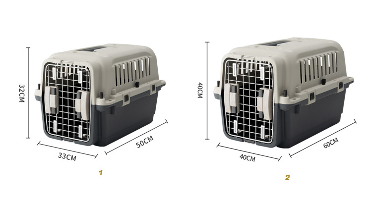 Fast Delivery Airline Approved Portable Plastic Large Air Travel Kennel On Wheels Pet Dog Cat Carrier Crate Cage For Sale