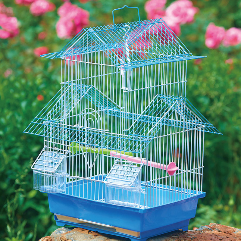 Factory Custom Pet budgerigar Bird Cage Collapsible Metal Carriers All Breeding Birds Parrot Large Medium Small Cages For Sale