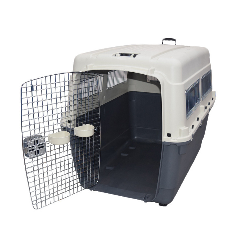 IATA Regulated Airline Approved Portable Traveling Dog Kennels Pet Cages Carriers Plastic Large Aviation Dog Crate