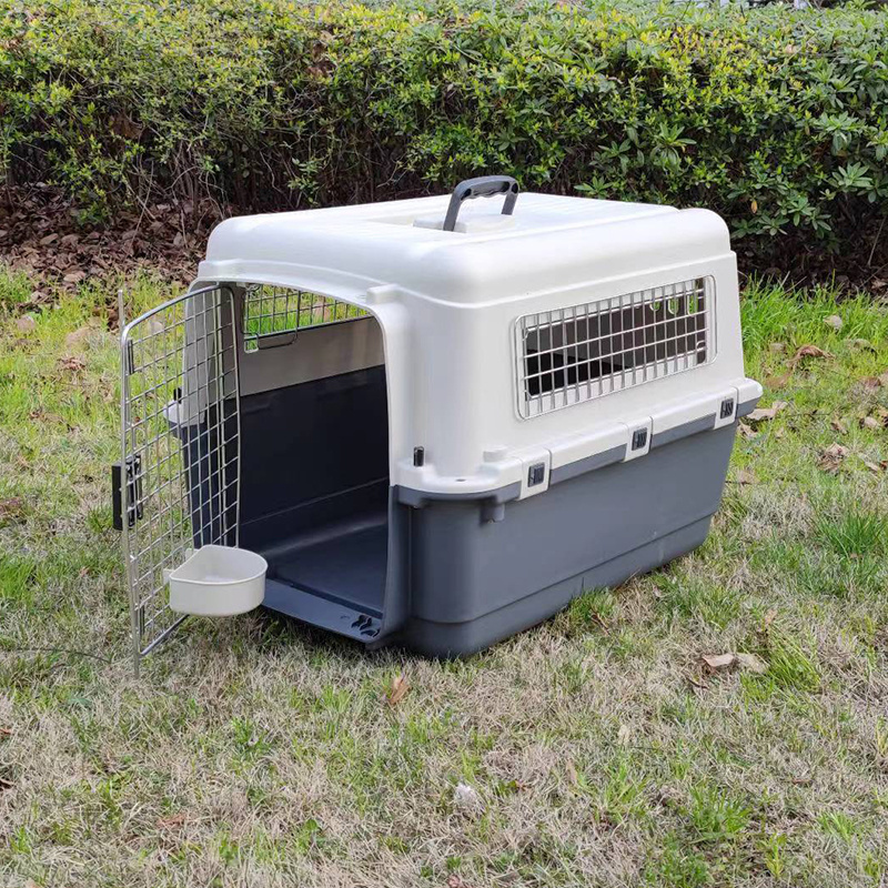 IATA Regulated Airline Approved Portable Traveling Dog Kennels Pet Cages Carriers Plastic Large Aviation Dog Crate