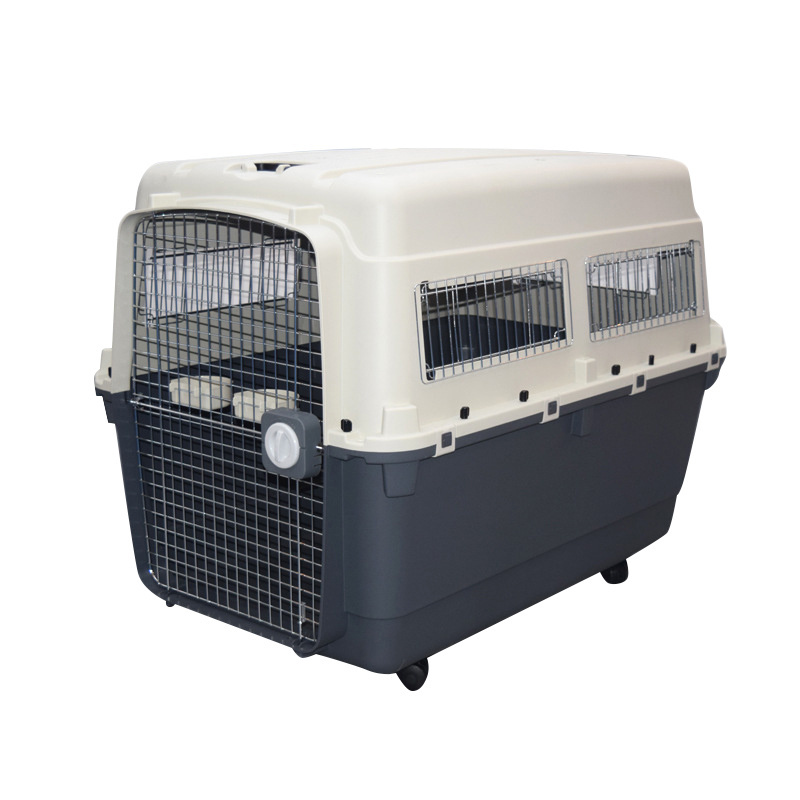 IATA Regulated Airline Approved Portable Traveling Dog Kennels Pet Cages Carriers Plastic Large Aviation Dog Crate