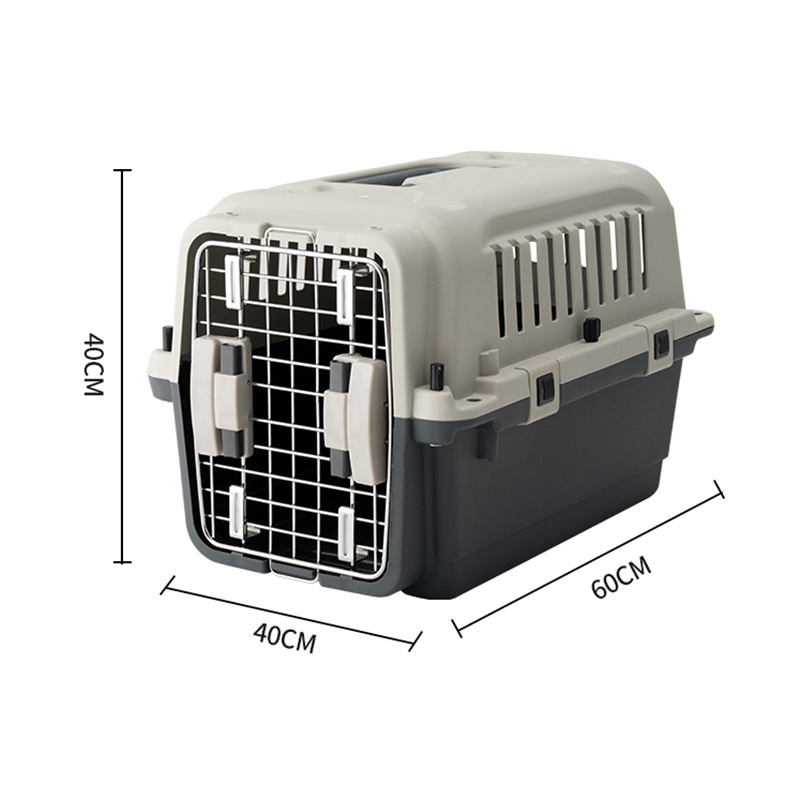 Factory Direct Sale Portable Cat Dog Aviation Transport Box Foldable Stackable Pet Outdoor Travel Carrier Case