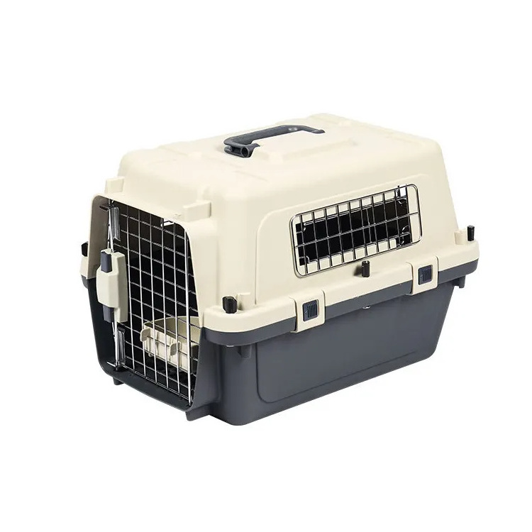 Good Quality Plastic Portable Traveling Pet Crate Cage Dog Airline Carrier Cage Durable Foldable Pet Kennel House