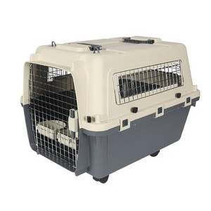 Good Quality Plastic Portable Traveling Pet Crate Cage Dog Airline Carrier Cage Durable Foldable Pet Kennel House