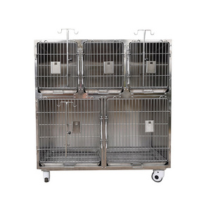 Strong stainless steel vet dog cage pet clinic display cage banks veterinary modular dog cages and kennels