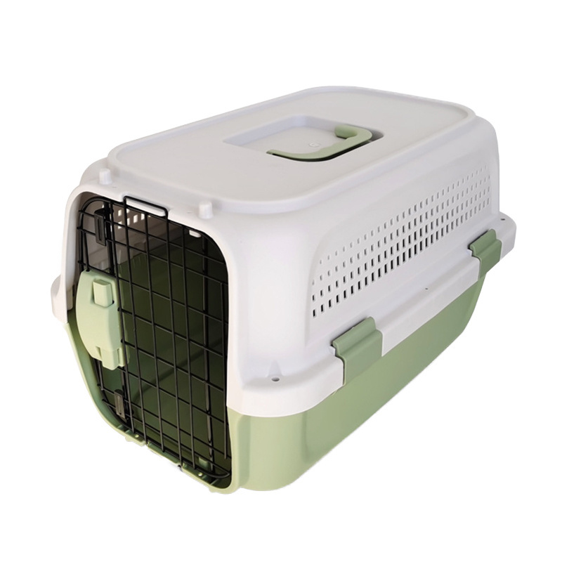 folding dog kennel big plastic dog crate airline approved dog travel crate