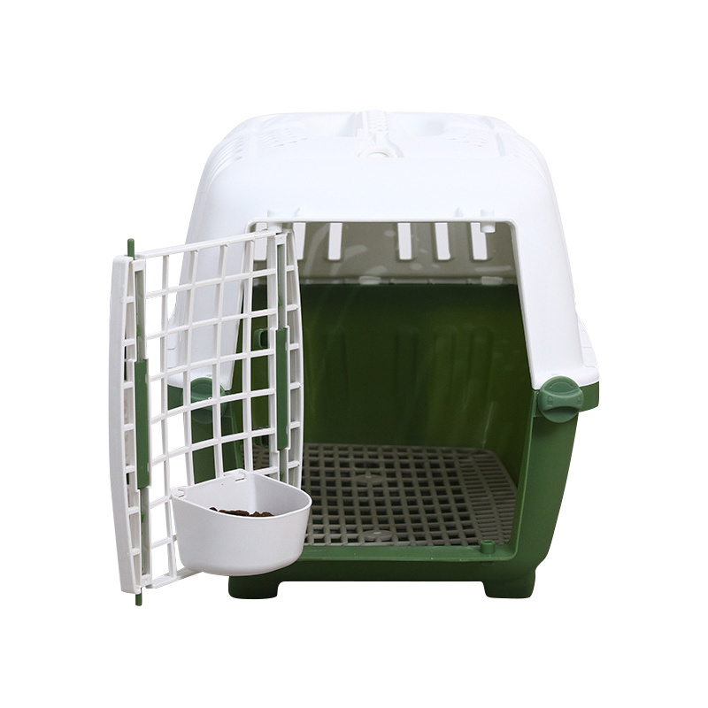 2023 New Style Portable Transport Boxes Shipping Plastic material dog Cages Pet folding Solid crate Wholesale traveling pet cage