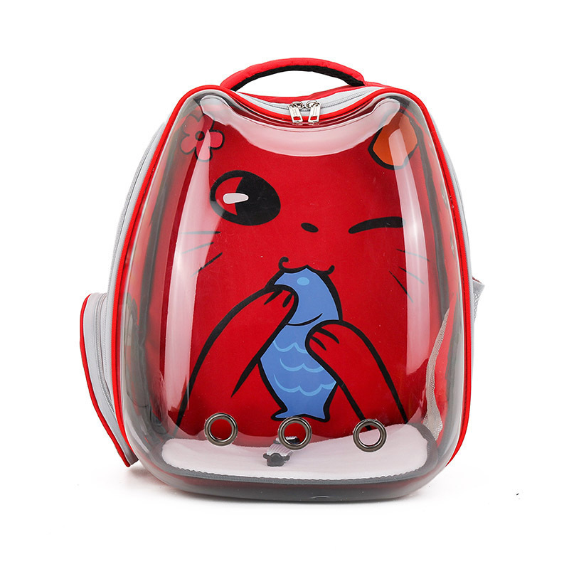 New Fashion Design Large Space Capsule Pet Cat Bags Transparent Portable Dog Cat Backpack For Outside Traveling Wholesale