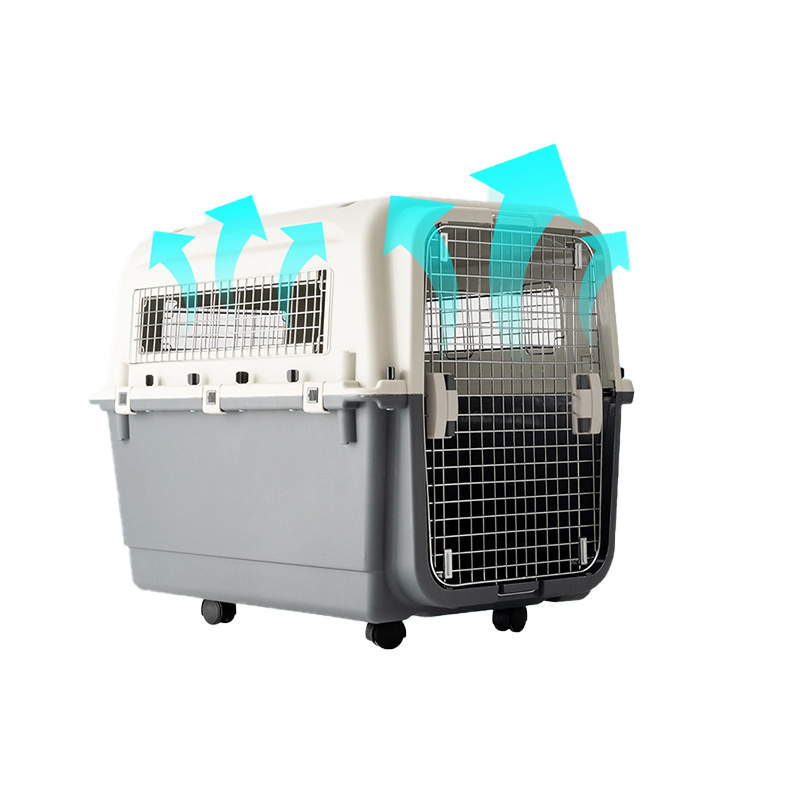 Animal Outdoor Travel Portable Flight Car Air Conditioned Pet Carrier Kennel Cage Dog Kennel