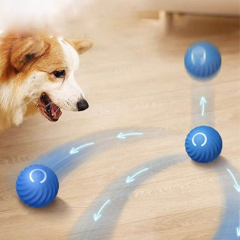 Hot Selling Automatic Funny Dog Cat Interactive Toys Rechargeable Durable Teasing Dog Ball Electric Pet Toys