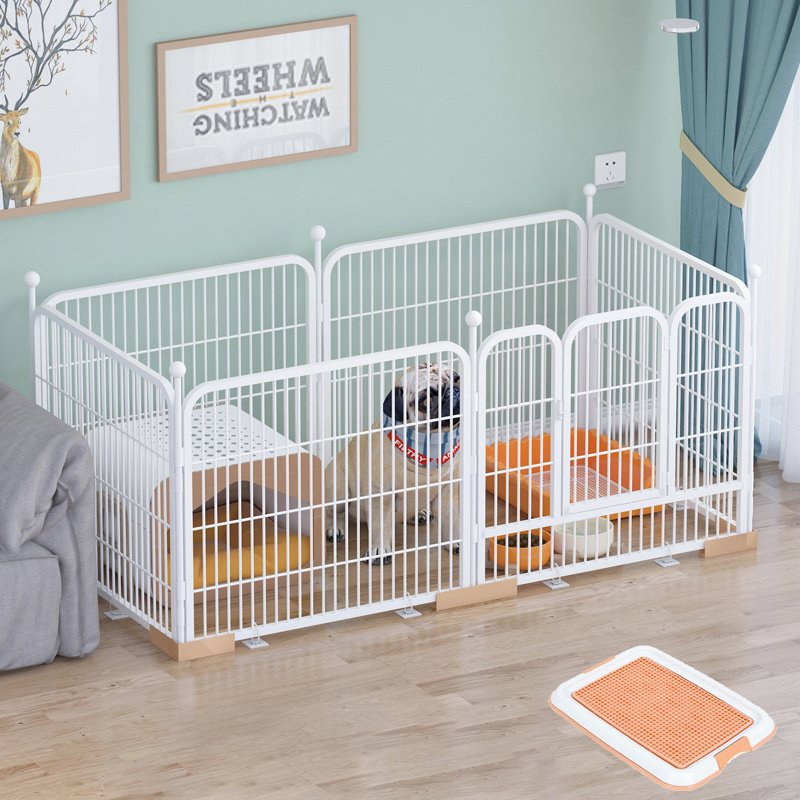 Indoor Outdoor Portable Puppy Playpen Big Dog Fence Cage with Gate for Dogs