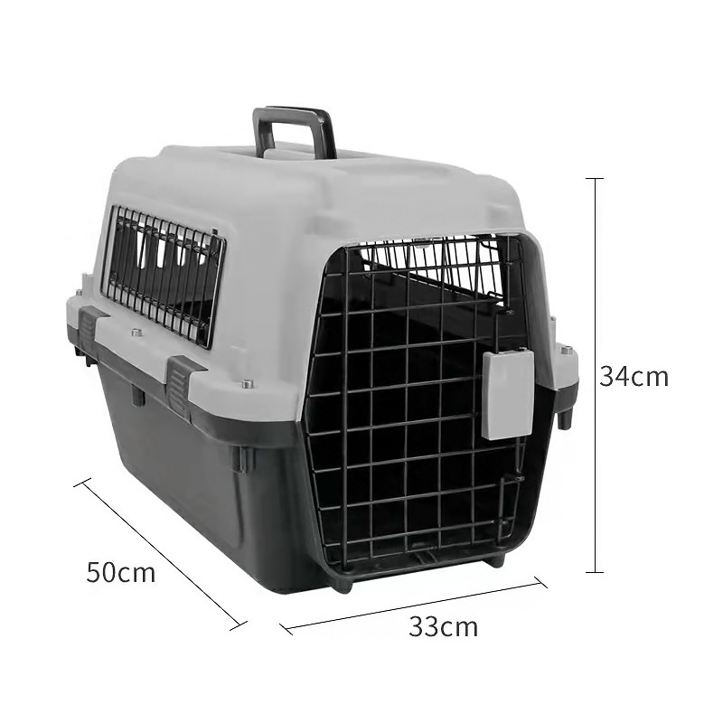 Airline Approve Pet Crates Container Dog Travel Crate Plastic Durable Dog Cat Consignment Transporter Cage Small Big