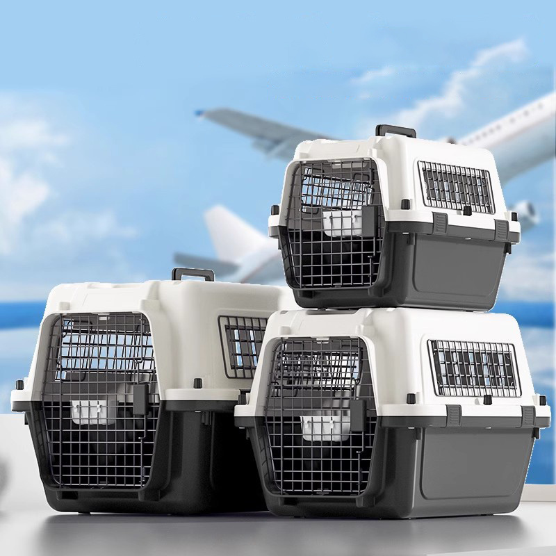 IATA Airline Approved Plastic Pet Carrier Dog Crate For Travelling