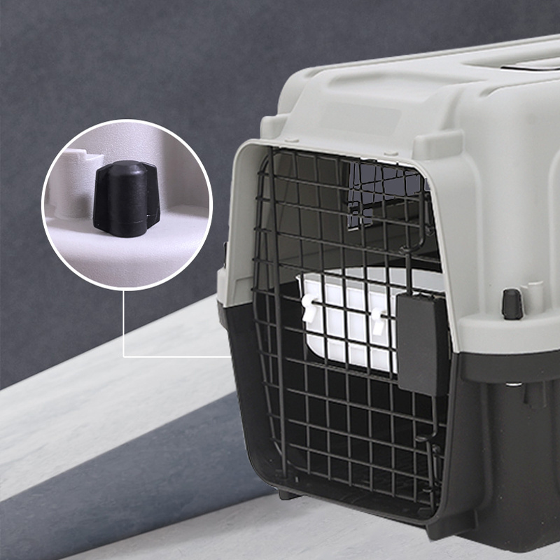 IATA Airline Approved Dog Cat Aviation Box Pet Travel Carrier Cage Plastic Foldable Stackable Transport Pet Crate