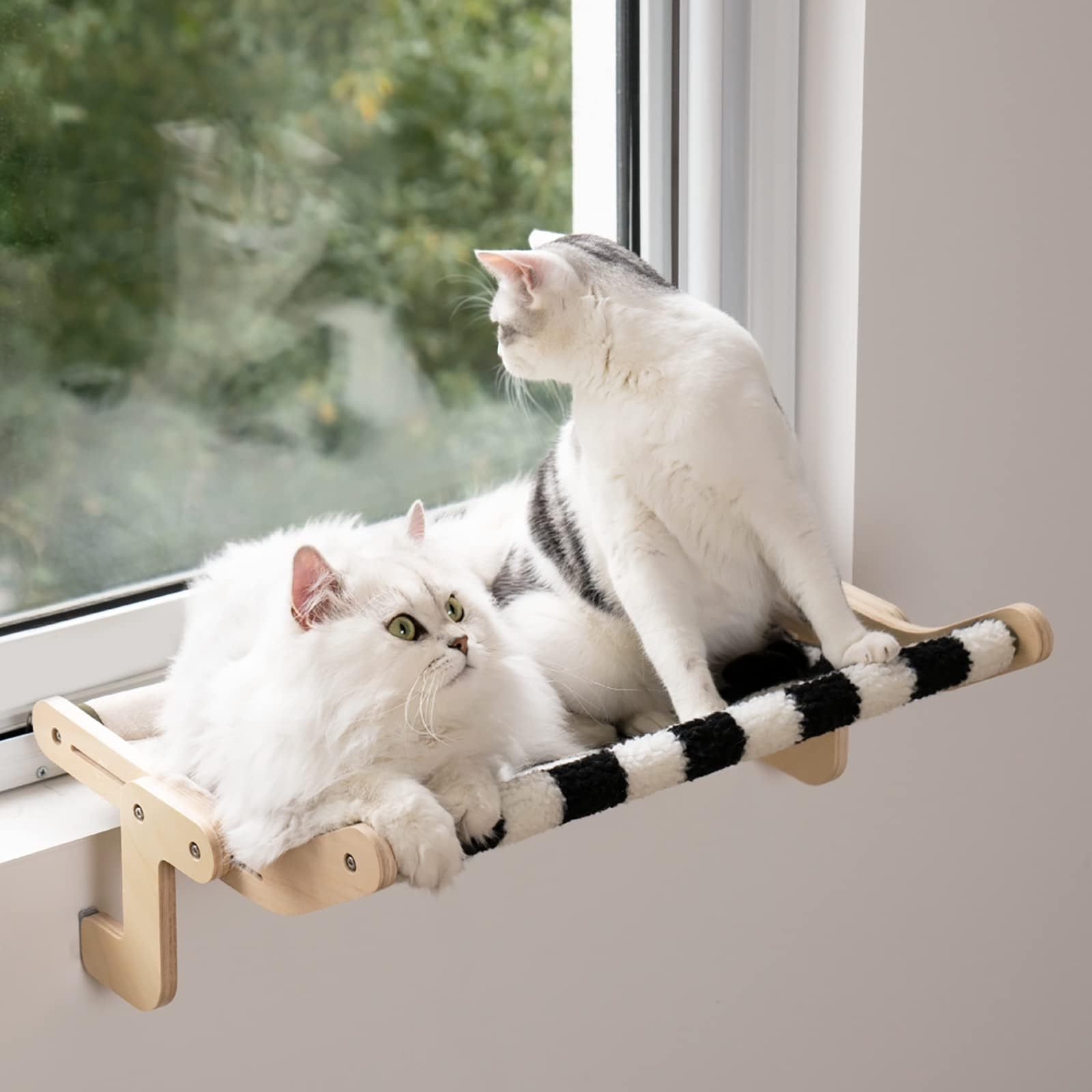 Hot Selling Pet Supplies Wooden Cat Wall Perch Sleeping Nest Pet Cat Window Perch Comfortable Cat Hammock Bed Indoor