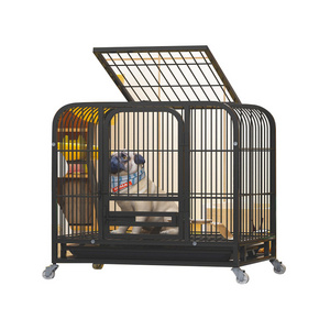 New Style Heavy Duty Pet Cages High Strength Metal Carriers Free Dog Cages and Crates Large Dog Cage With Wheels