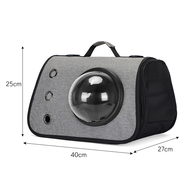 Portable integrated cat bag two sides breathable mesh design pet handbag space cover pet outdoor carrier