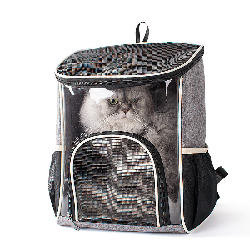 Wholesale Breathable Transparent Pet Cat Dog Travel Carrier transport  Backpack Bag