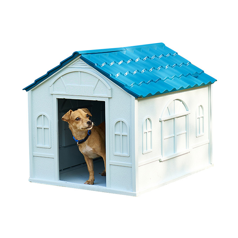 Hot-selling fashionable pet shelter plastic insulated outdoor large dog house all seasons universal kennel