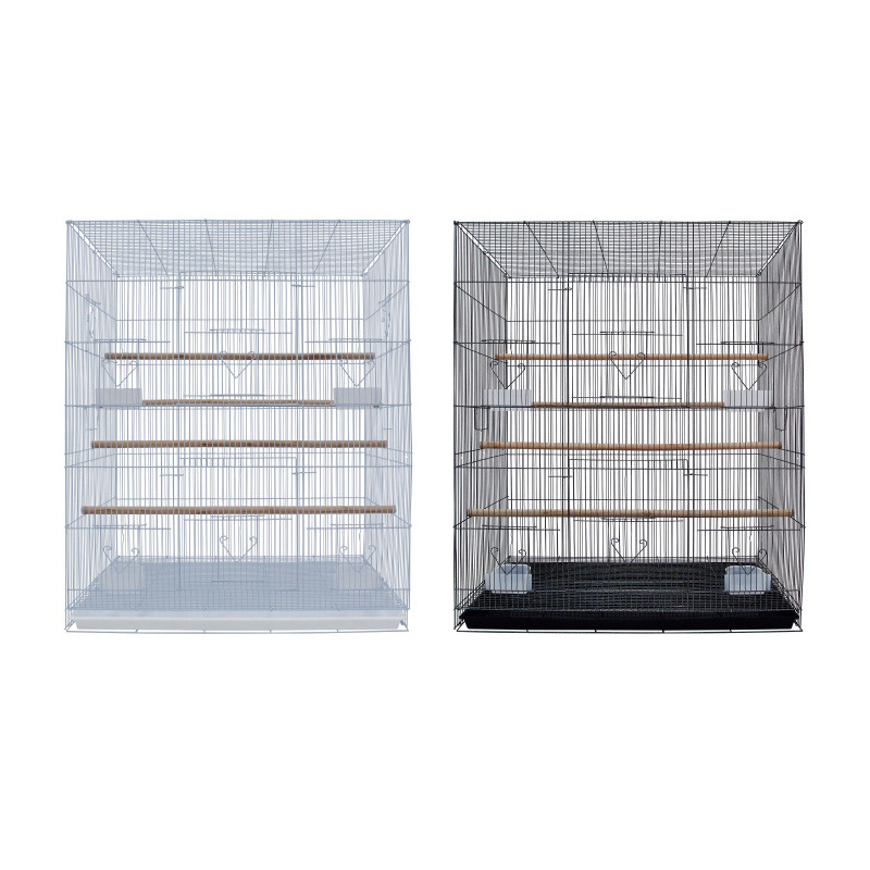 Wholesale High Quality Metal Wire Bird Breeding Cage White Large Parrot Cages Foldable Bird Pigeon House