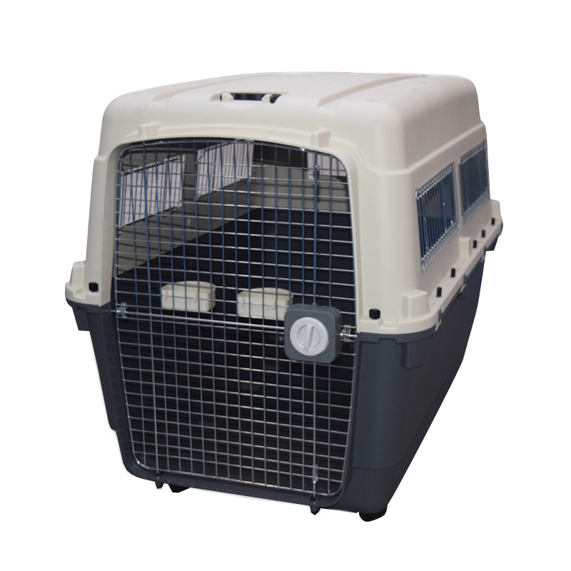 IATA Puppy General Travel Cages Portable Pet Cages Carriers Plastic Large Traveling Dog Kennels Crates