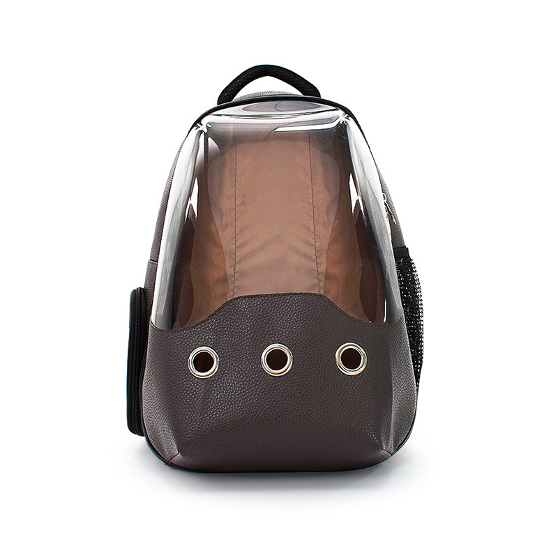 Pet Travel Backpack Carry Dog Capsule Leather Portable Soft Shoulder Cat Carriers Bagpack