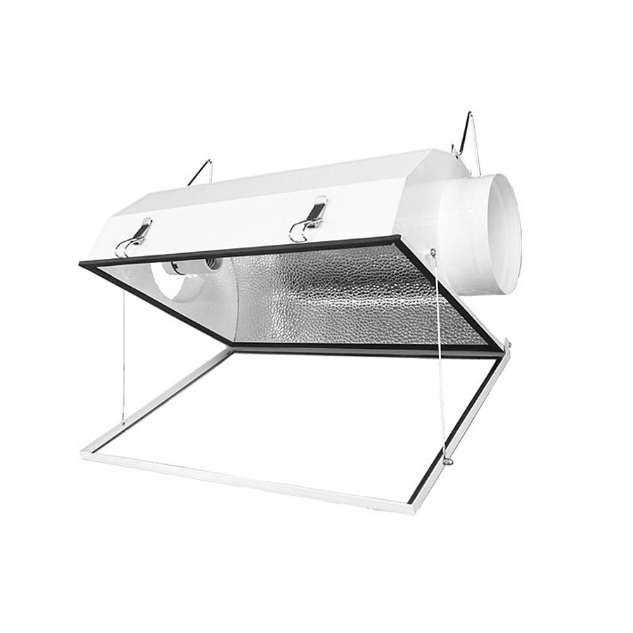 Hps Grow Lights Shades Air Cool Tube Double Ended Hps Hood Grow Lights Reflector 6 Inches 8 Inches Aluminum Fixture Lamp Covers