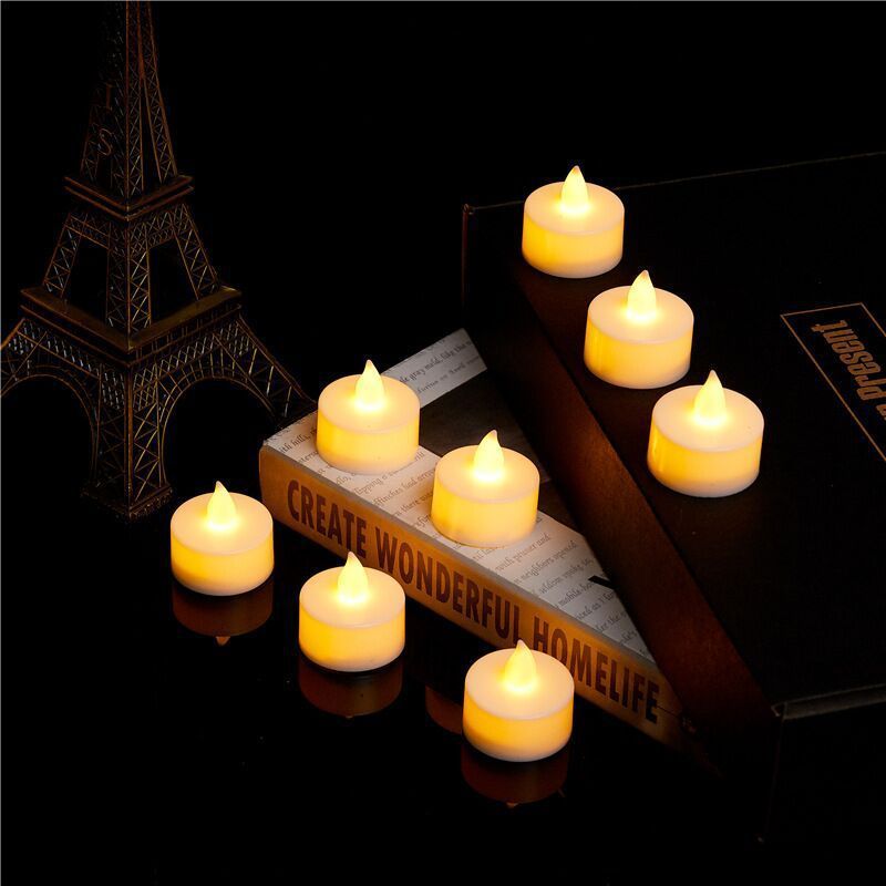 Candle lights flameless 3d real flame flickering wholesale led tea light candles with batteries