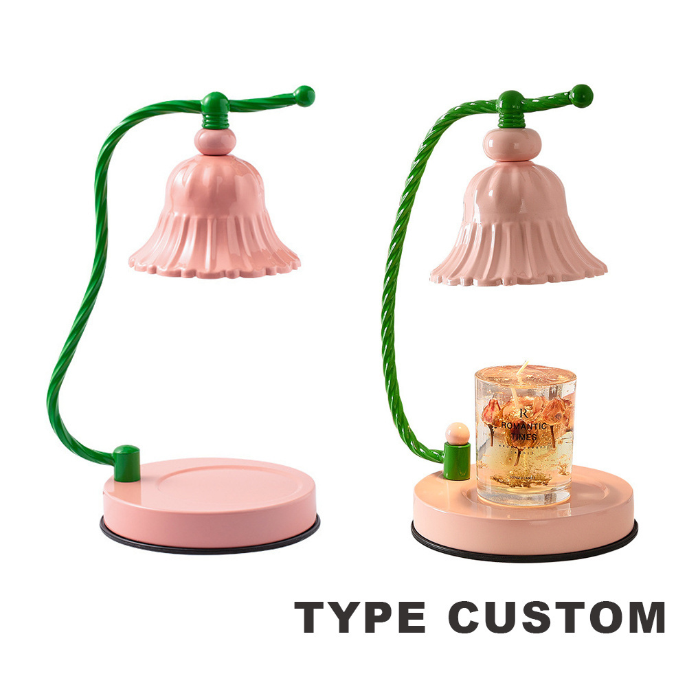 Pink professional wax warmer wholesale metal base electric candle warmer lamp for jar candles