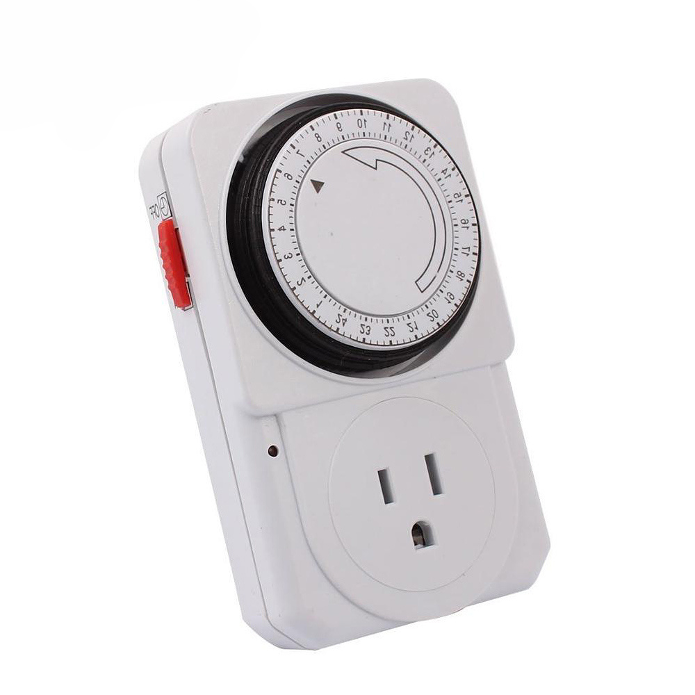 Hydroponics 24 Hour mechanical timer plug manual timer switch Electric Timer