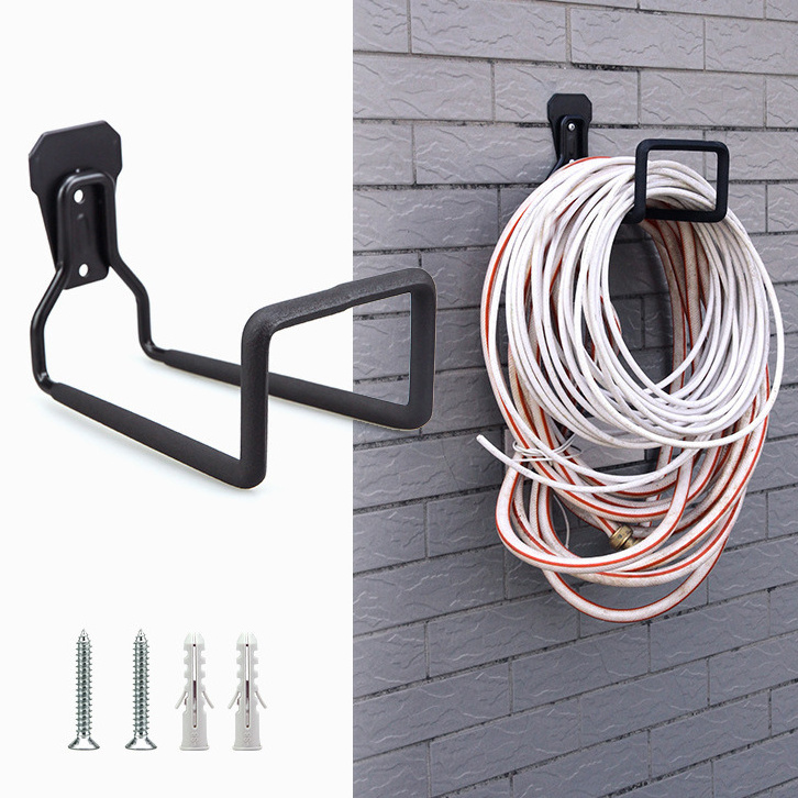 Wall Mount Steel Black Slot Plate Hanger Garage Wall Pipe Wire Bike Hooks Heavy Duty Bicycle Storage Hook