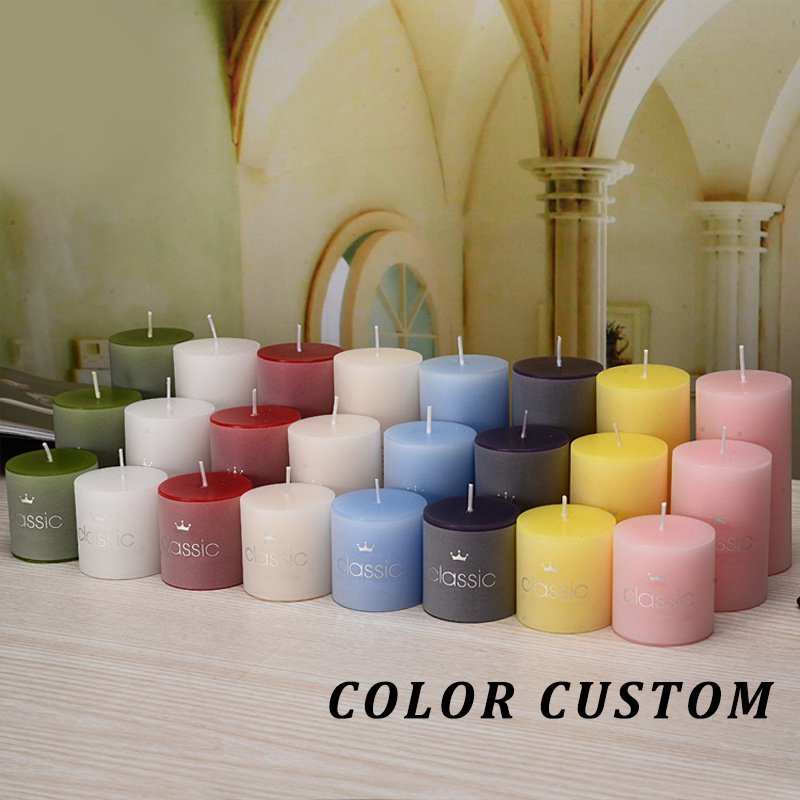 Cire bougie decorative cire bougies en gros personnalisable column candle custom white pillar candles bulk