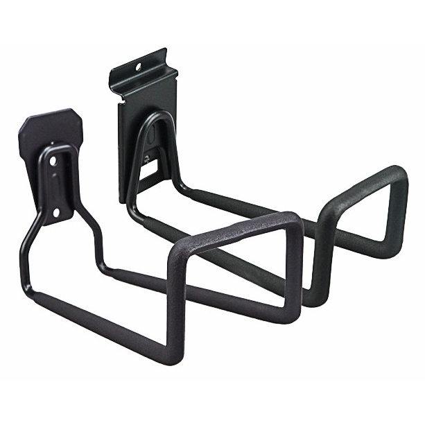 Wall Mount Steel Black Slot Plate Hanger Garage Wall Pipe Wire Bike Hooks Heavy Duty Bicycle Storage Hook