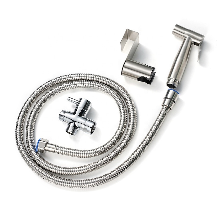 High Quality Toilet Bidet Sprayer Set 304 Stainless Steel Hand-held Bidet Toilet Sprayer for Bathroom Clean