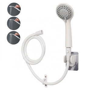 3 Function High Pressure Outdoor Hand RV Shower Head with Hose and Saving Water Shut Off Valve