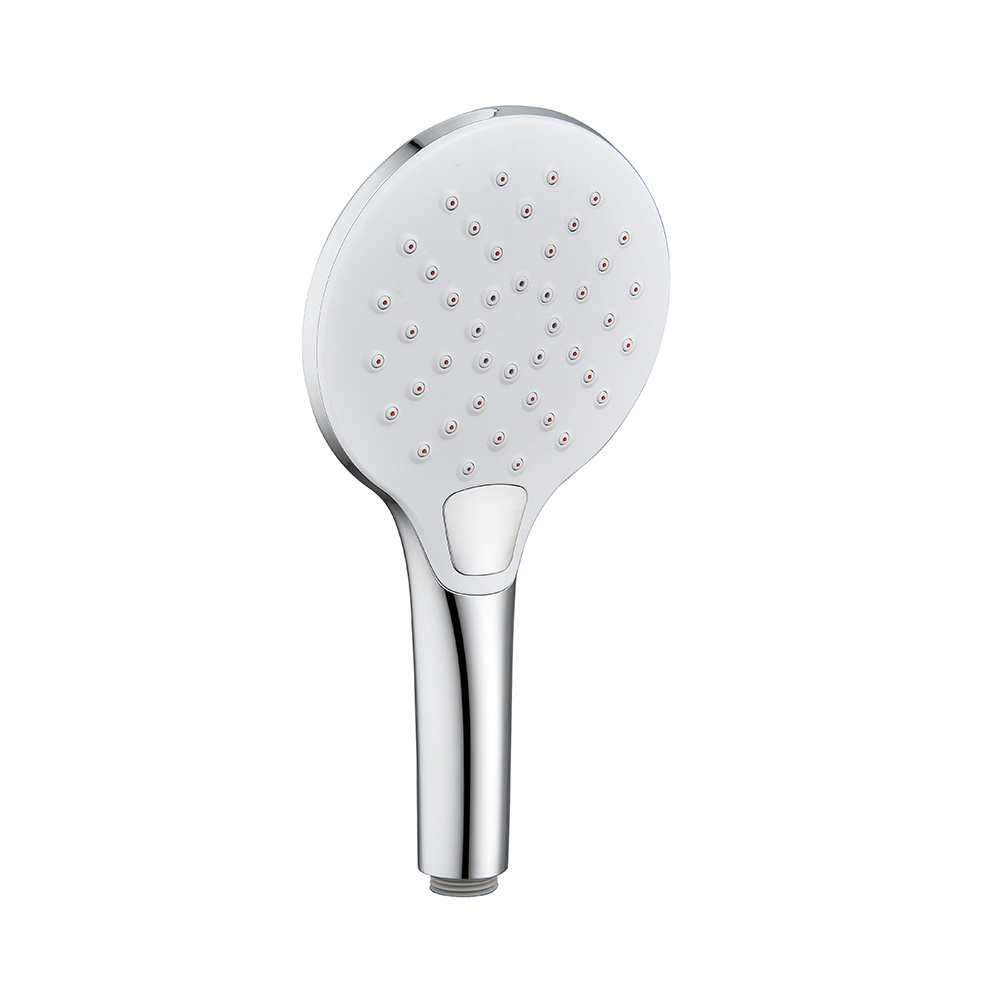 Chrome Plated Custom 3-Function Spa Handheld Portable Massage Rain Shower Head with Button