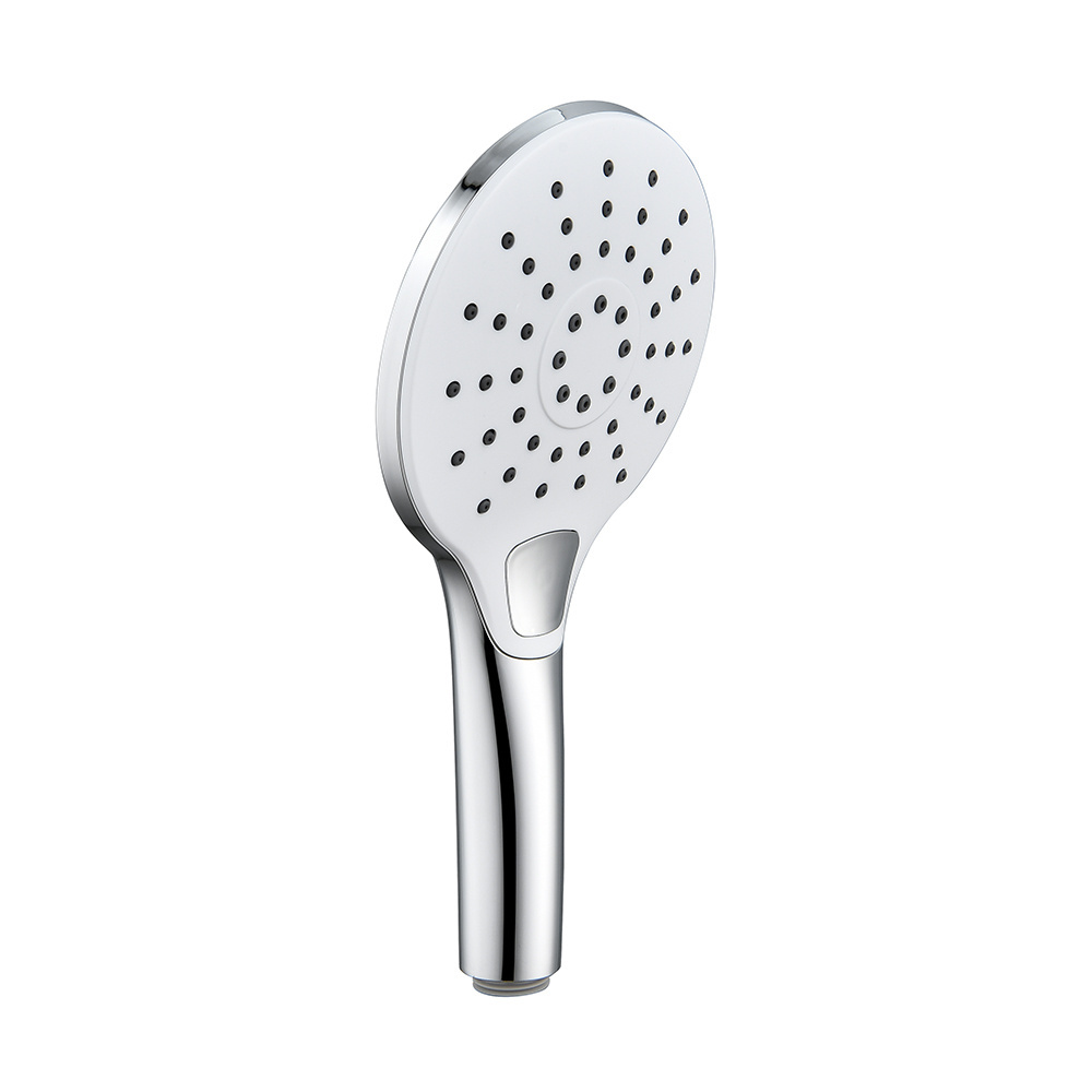 Chrome Plated Custom 3-Function Spa Handheld Portable Massage Rain Shower Head with Button