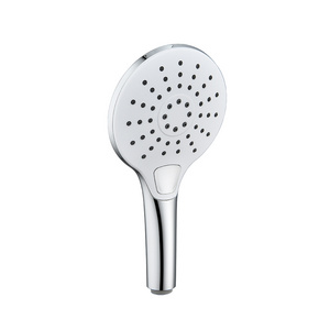 Chrome Plated Custom 3-Function Spa Handheld Portable Massage Rain Shower Head with Button